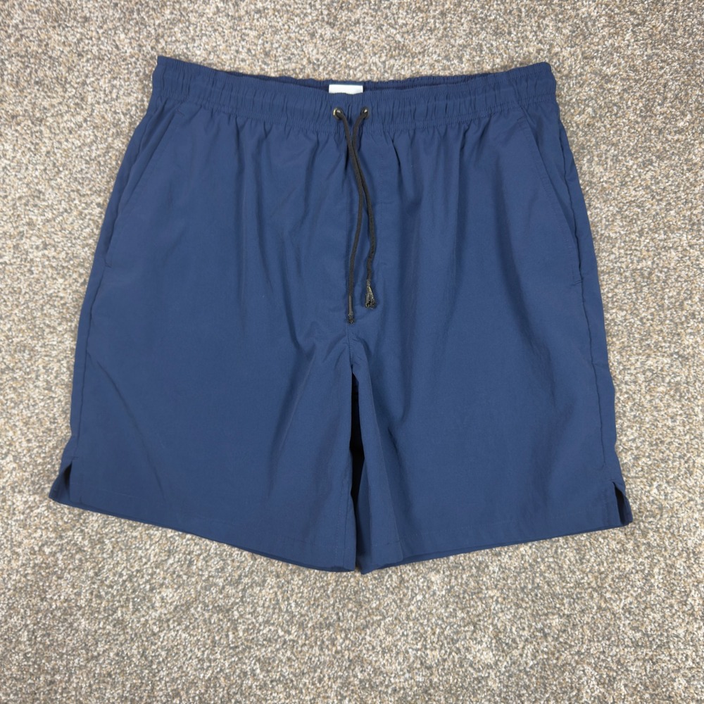 Hill City‎ Mens Navy Blue Athletic Training Shorts Size Medium 6 Inch Inseam